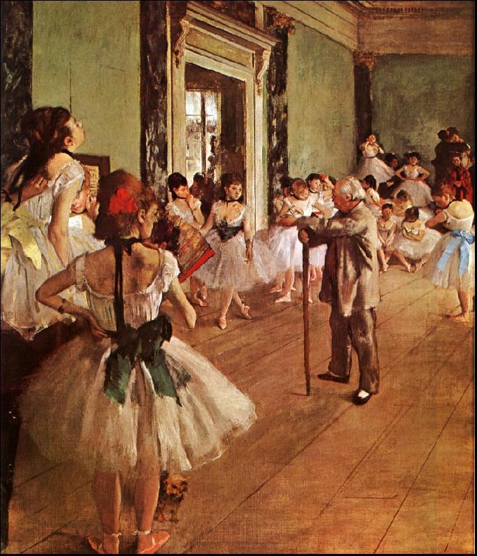 Edgar Degas The Dance Class Norge oil painting art